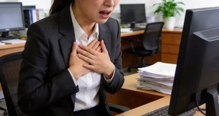 女子加班时同事突然用力敲了一下窗，被吓出心律失常住院治疗5天，法院：同事赔400多元