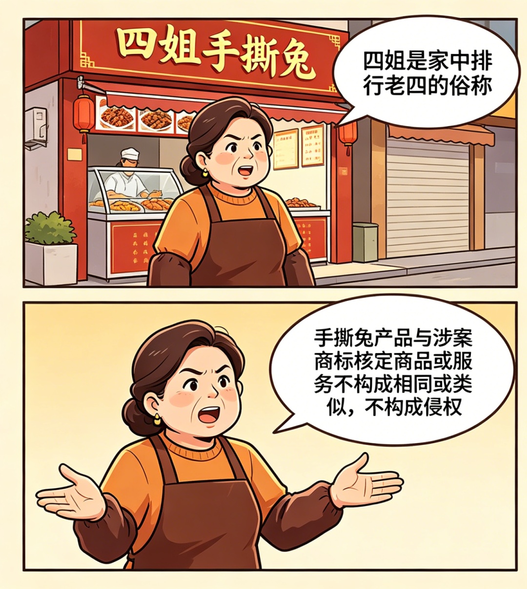家中排行老四，凭啥不能叫“四姐”？一卤菜店使用“四姐”二字被索赔50万，法院判了！