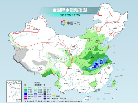 南方主雨带明显北抬 长江中下游多地有强降雨伴强对流