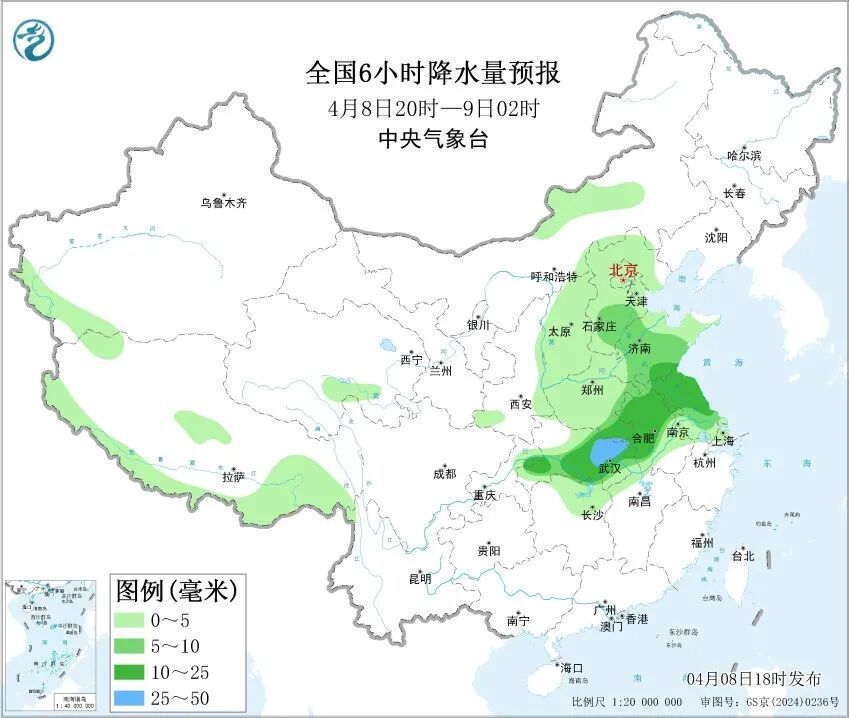 今晚 ，河北大部分地区迎降水！明天还有雨吗？