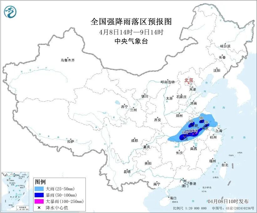 暴雨和强对流预警发布!警惕局地10级雷暴大风 暴雨和强对流预警发布!警惕局地10级雷暴大风