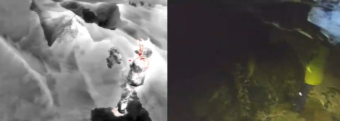 “驴友”登山迷路被困悬崖，脚下岩石平台突然坍塌，消防员飞身抱住被困者