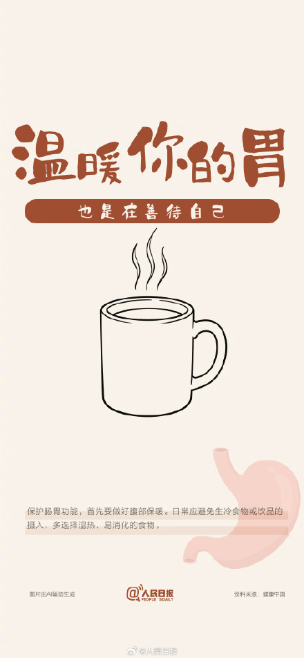 转发扩散！收藏一组壁纸学会好好养胃