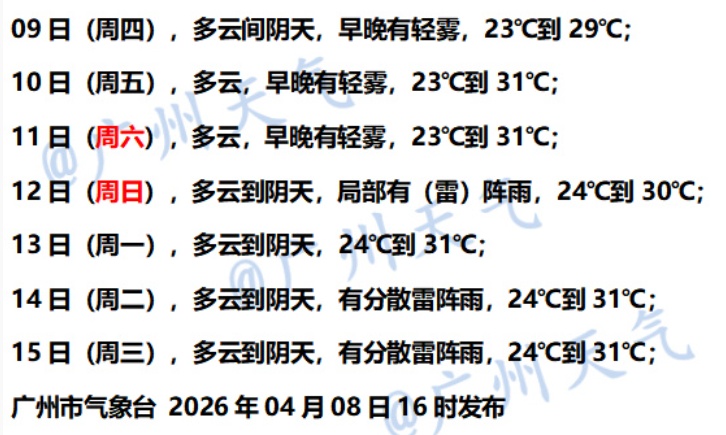 广州凉爽进入倒计时！