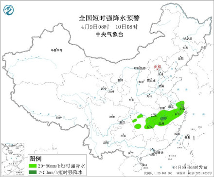 雷雨夜袭湖北等地 暴雨强对流大风预警生效中