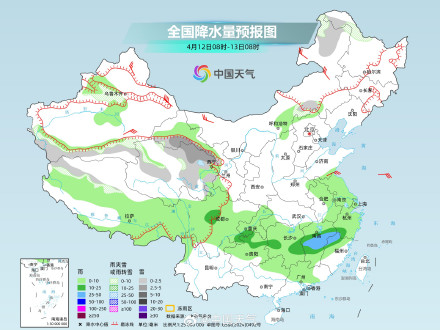 江南多地有暴雨伴强对流 江西湖南安徽等地有暴雨大暴雨