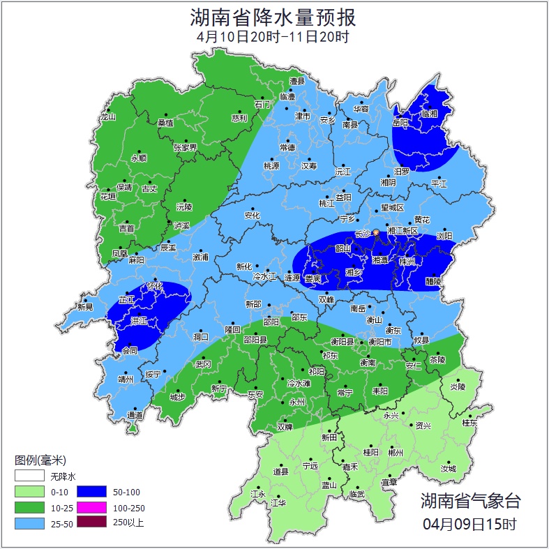 雨水又“上线”！ 湖南连发暴雨、强对流、山洪灾害风险预警！湘中湘北请加强防范