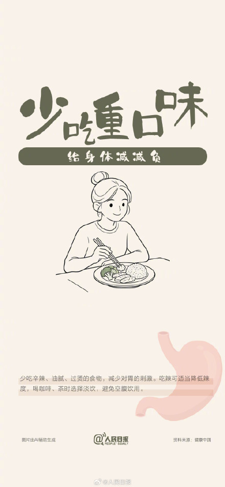 转发扩散！收藏一组壁纸学会好好养胃