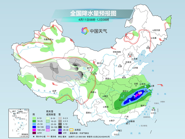 江南多地有暴雨伴强对流 华南局地或上演“高温连续剧”