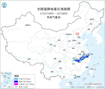 雷雨夜袭湖北等地 暴雨强对流大风预警生效中