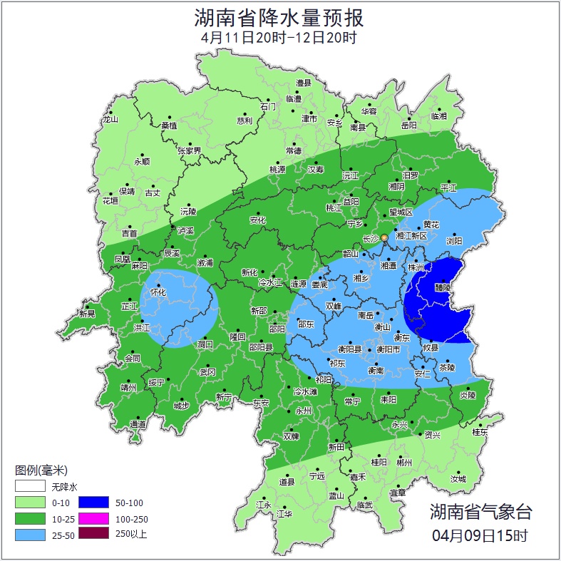 雨水又“上线”！ 湖南连发暴雨、强对流、山洪灾害风险预警！湘中湘北请加强防范