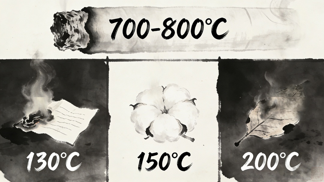 700℃-800℃的烟头,“毁灭力”究竟有多大? 700℃-800℃的烟头,“毁灭力”究竟有多大?