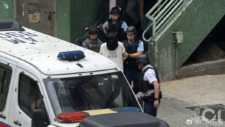 香港湾仔东亚银行抢劫嫌疑人落网