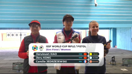 射击世界杯中国队再夺两金一银