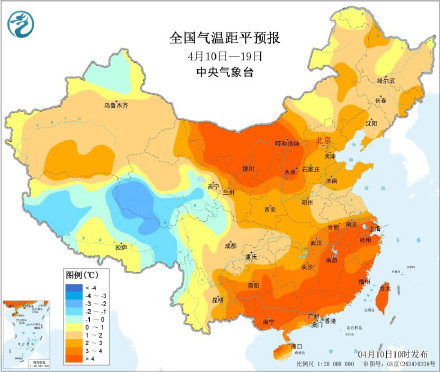 未来十天南方多降雨和强对流 全国大部地区气温持续偏高
