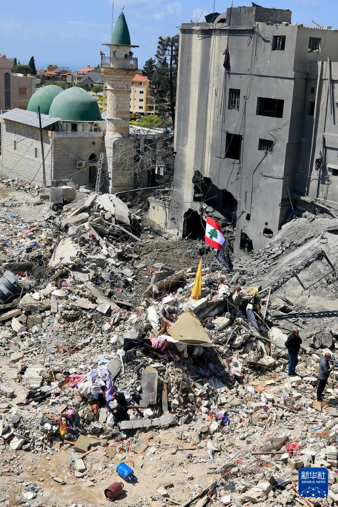 黎巴嫩兹拉里耶：以色列空袭后的废墟
