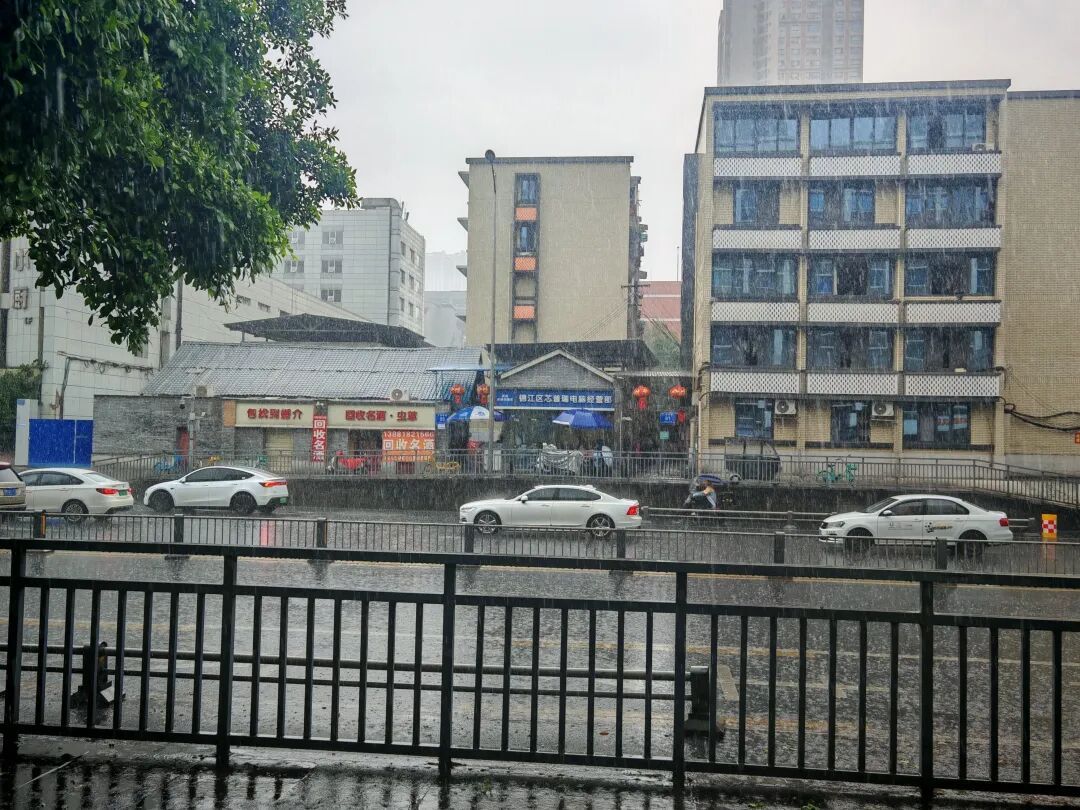 成都暴雨+雷电+大风，出行注意→