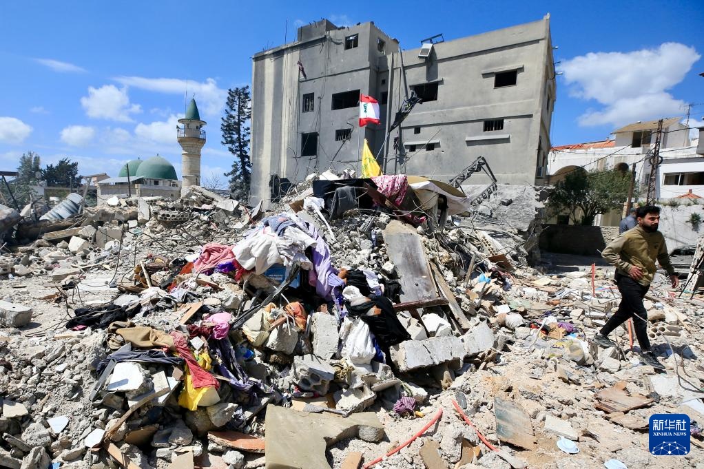 黎巴嫩兹拉里耶：以色列空袭后的废墟