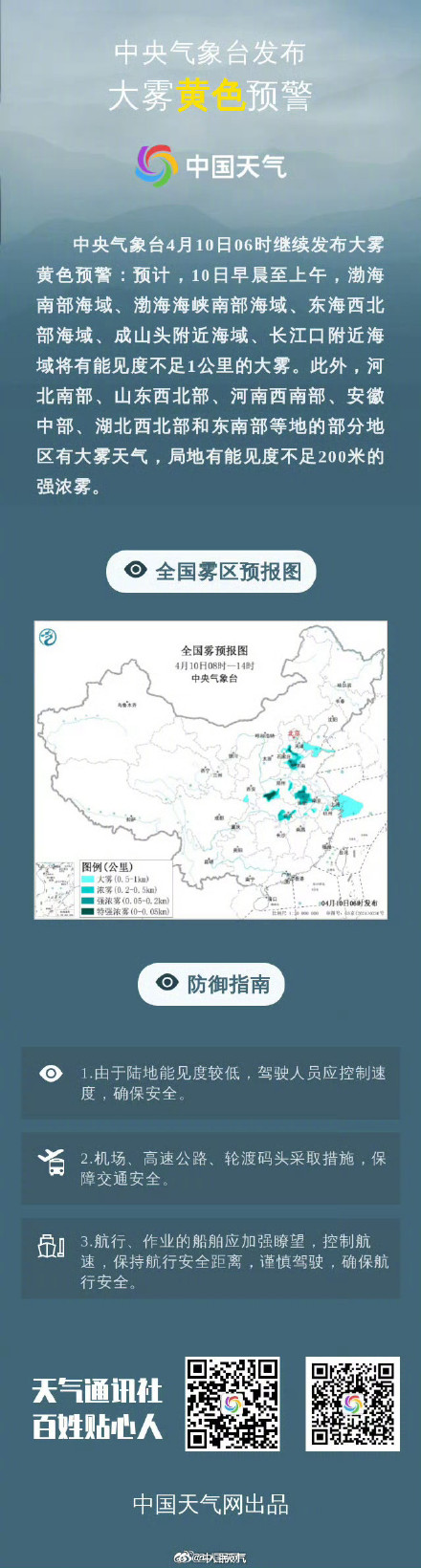 暴雨强对流大风大雾4预警齐发 暴雨强对流大风大雾4预警齐发