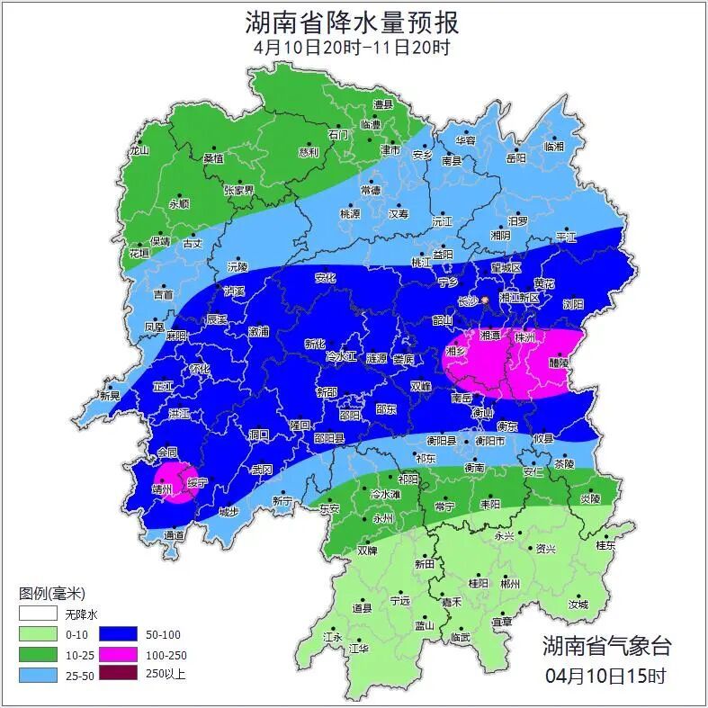 暴雨+冰雹+雷暴大风周末来袭，湖南连发暴雨、强对流天气等四预警