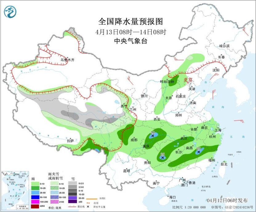 未来三天江南等地多降雨 警惕局地强对流天气