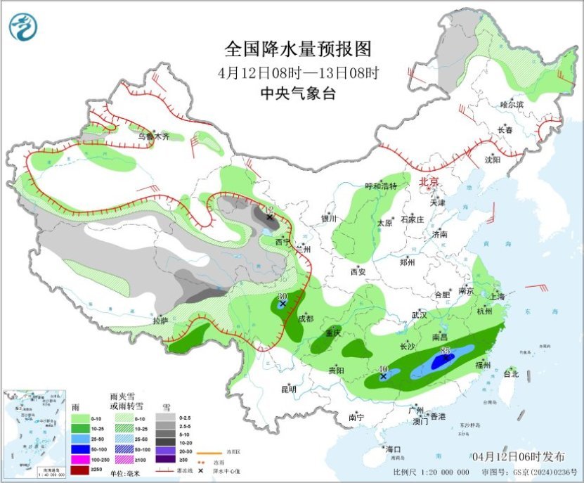 未来三天江南等地多降雨 警惕局地强对流天气