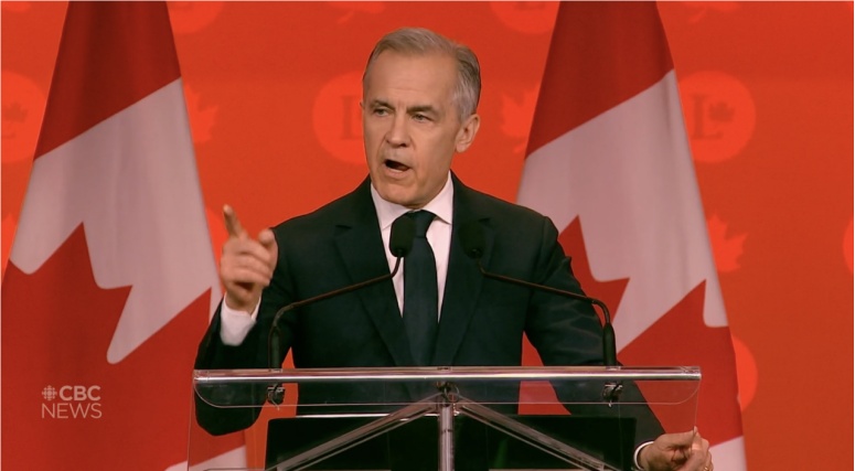 卡尼演讲称“每花1加元军费就有70加分流向美国的日子已结束”，现场爆发热烈掌声