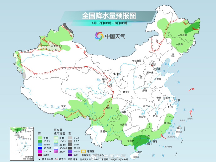 江南未来三天仍多雨，青藏高原多地有降雪