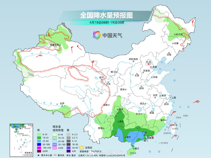 江南未来三天仍多雨，青藏高原多地有降雪