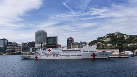 现场图来了！“丝路方舟”号医院船启程回国