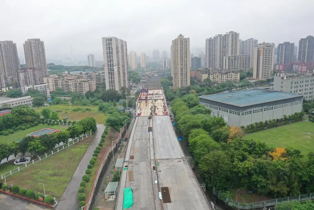全速冲刺!重庆李家沱复线桥南引道项目离通车更近一步 全速冲刺!重庆李家沱复线桥南引道项目离通车更近一步