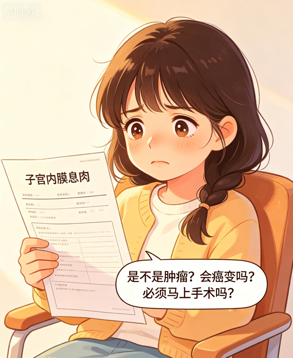 体检查出“子宫内膜息肉”，到底切不切？关键看这项指标