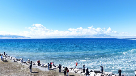 纯净又治愈！赛里木湖冰推景观对我眼睛很好️