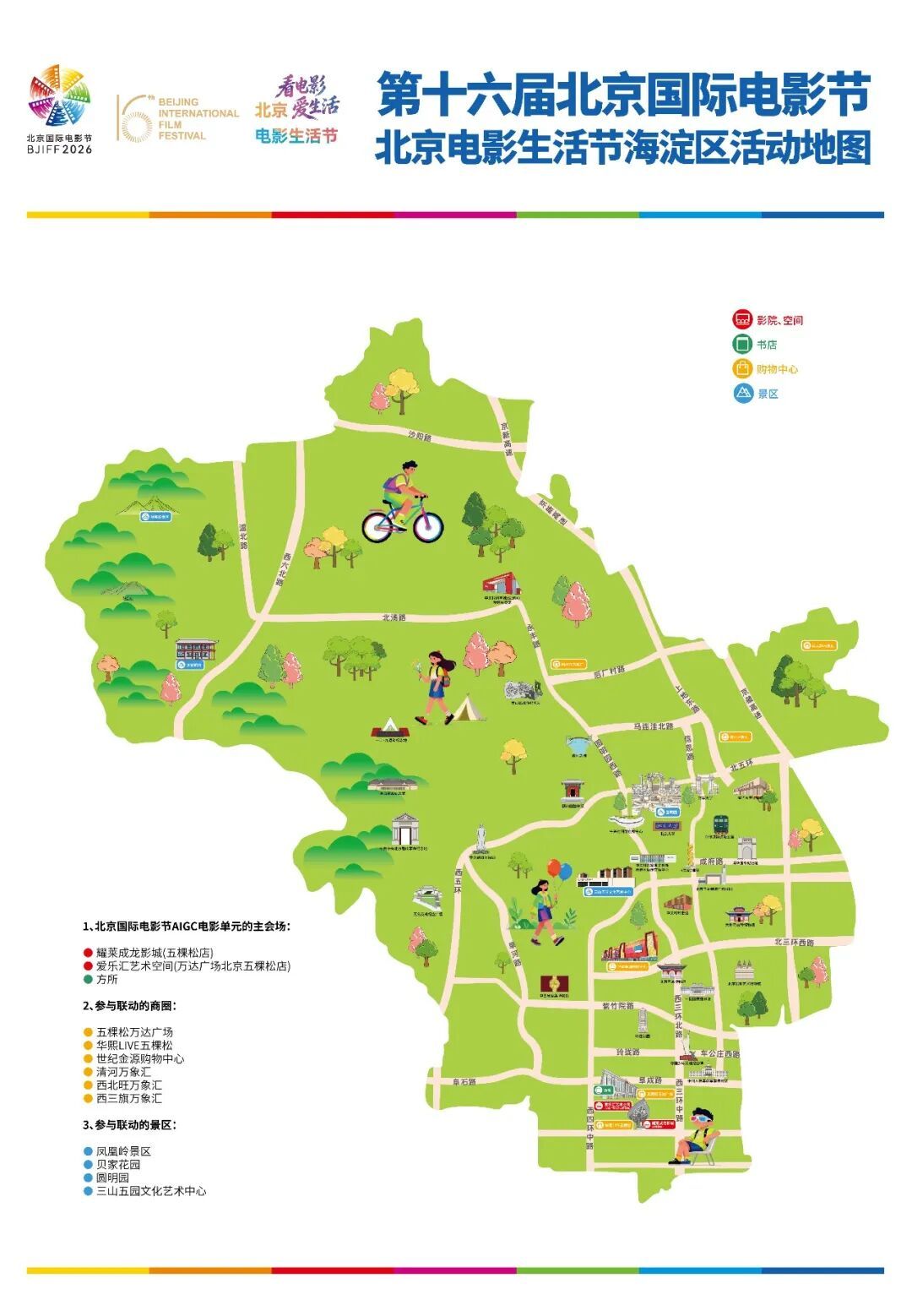 北影节今天开幕，全城处处电影节！送您北影节活动指南地图