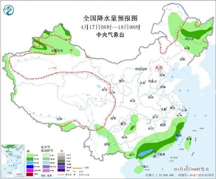 江南华南等地有较强降雨 北方地区有小到中雨