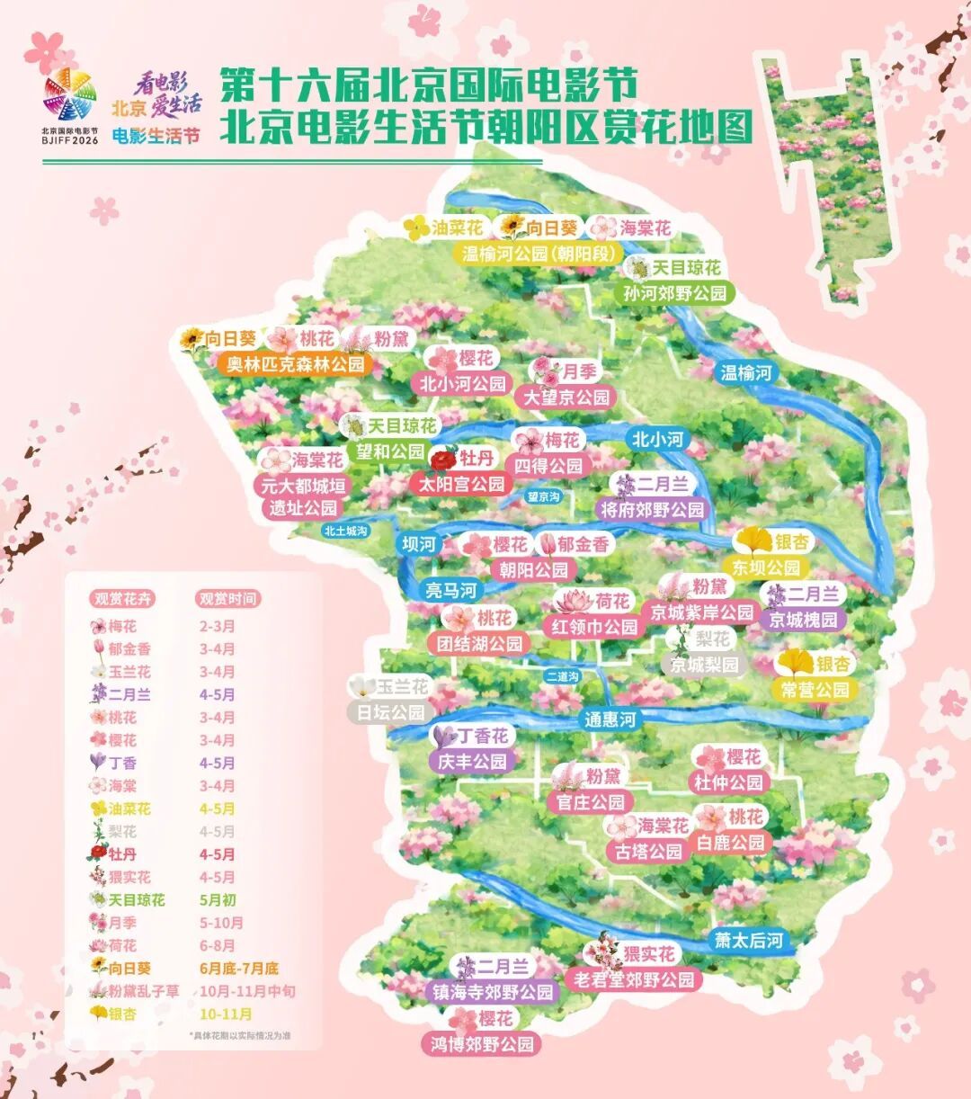 北影节今天开幕，全城处处电影节！送您北影节活动指南地图