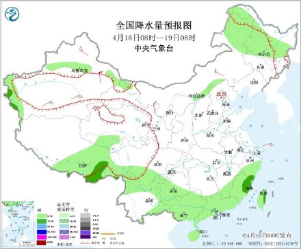 江南华南等地有较强降雨 北方地区有小到中雨