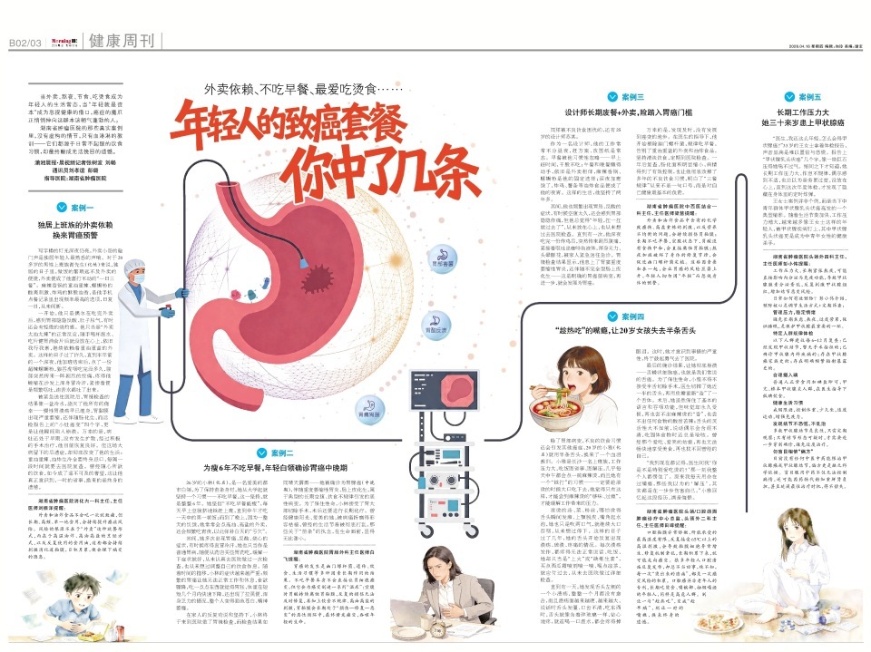 外卖依赖、不吃早餐、爱吃烫食……年轻人的致癌套餐，你中了几条