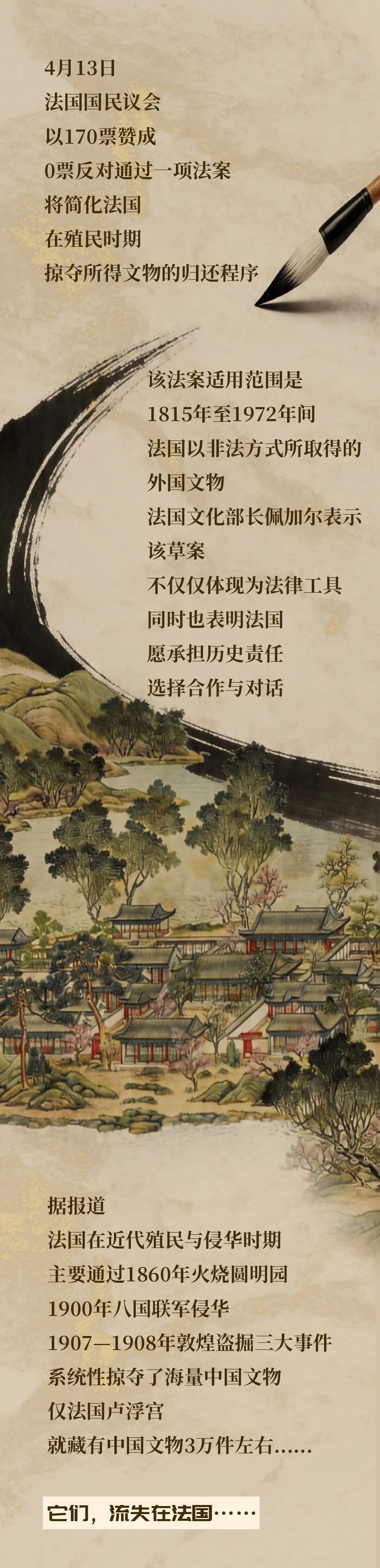 重要法案通过！流失在法国的中国国宝，何时能回家？