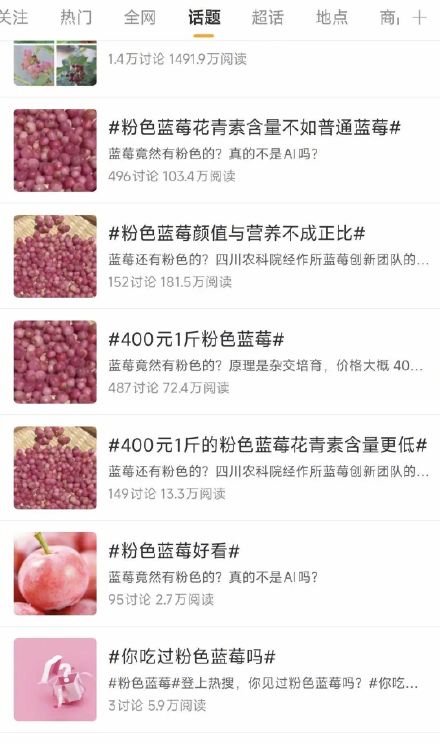 “粉色蓝莓”一颗难求，炒至400元/斤？专家：没那么神 10多年前就已引入