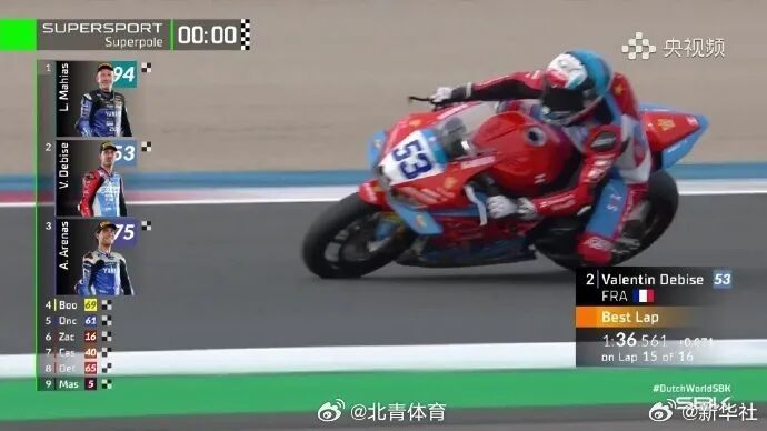 “张雪机车”，超级杆位赛第2名！