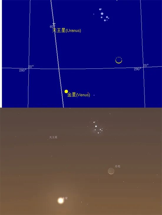 罕见！明日早晚都有绝美天象