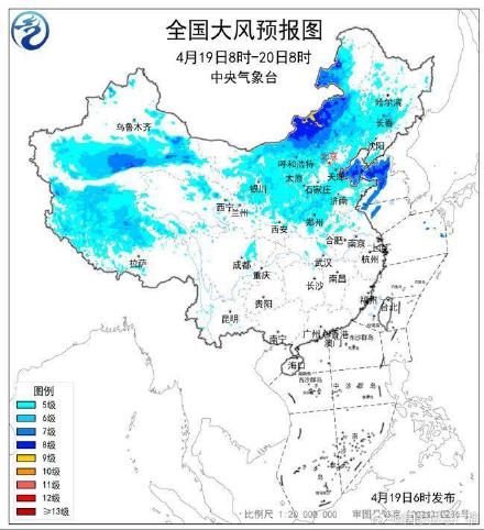 注意防范️！大风、沙尘暴预警持续发布