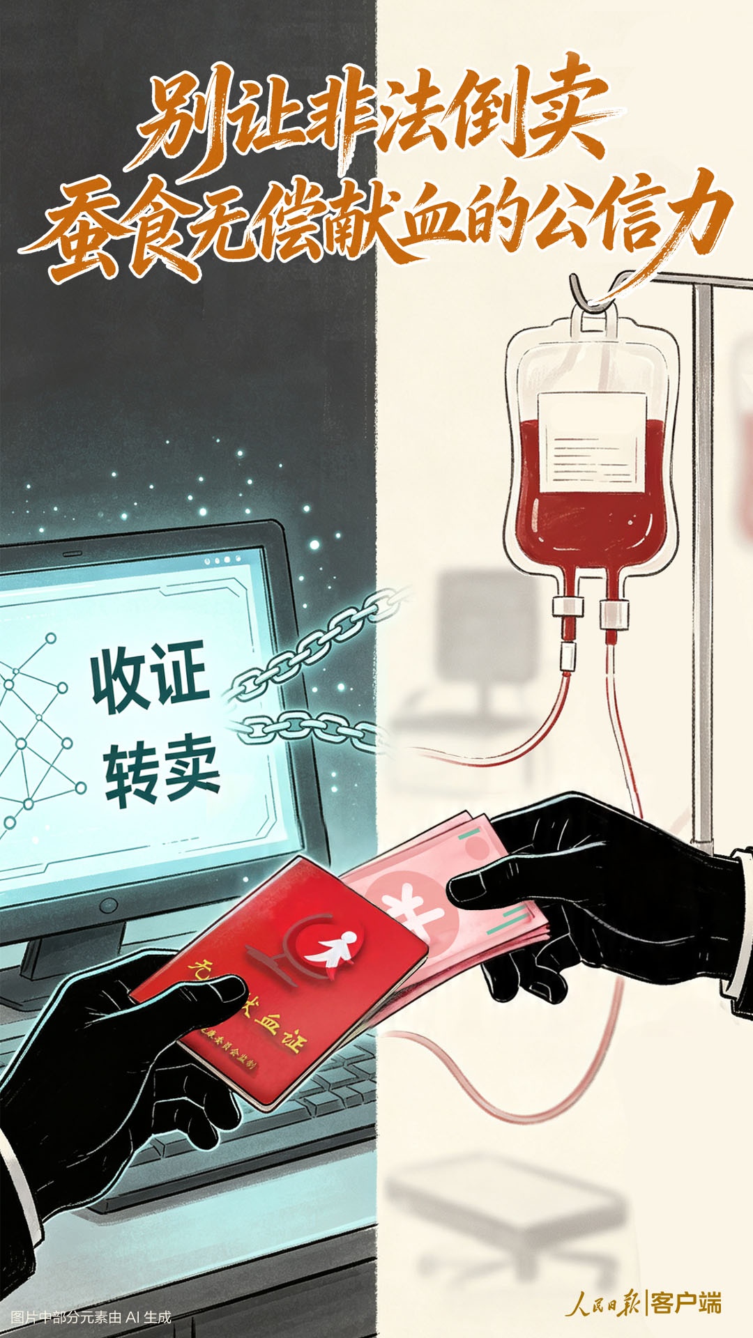 别让非法倒卖蚕食无偿献血的公信力