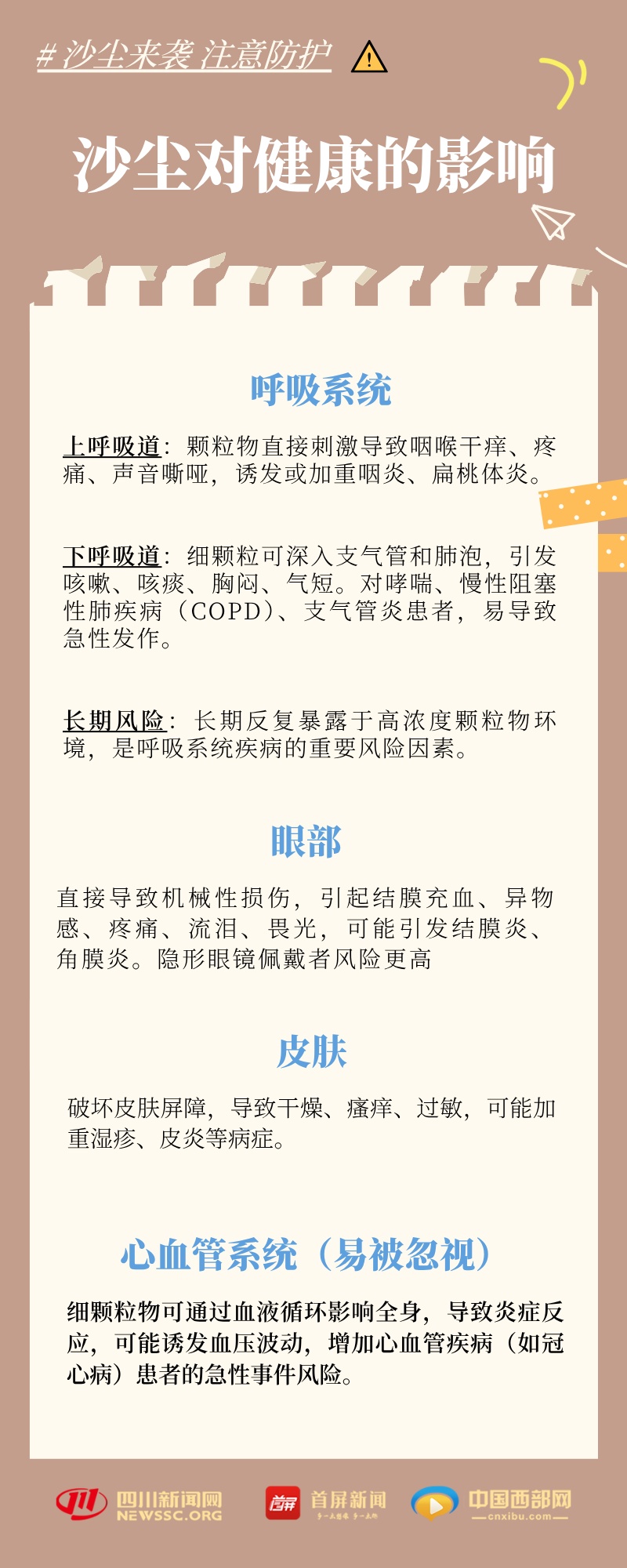 沙尘暴蓝色预警！四川局地有扬沙或浮尘天气 这份防护指南请收好→