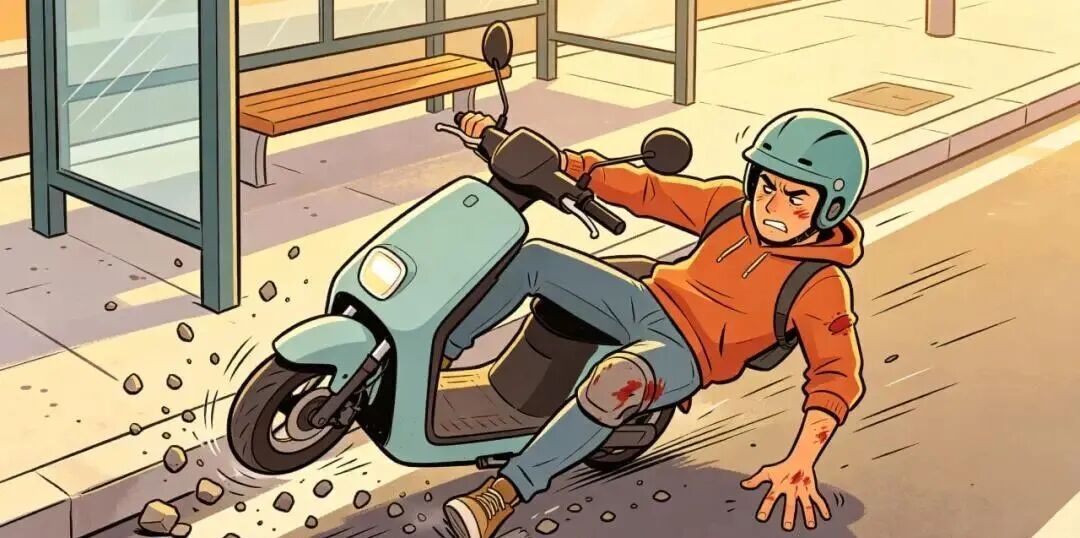 上班路上骑电动车摔成脾破裂，算工伤吗？