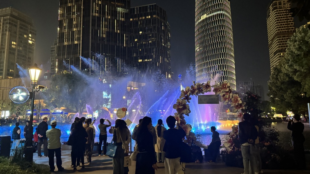 春日上海满城花海：旋转木马浪漫梦幻，云南花摊客流如织