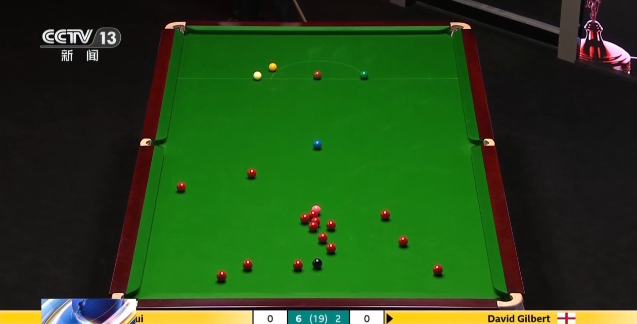 打出单杆破百 世界斯诺克锦标赛第二日 丁俊晖首秀大比分领先