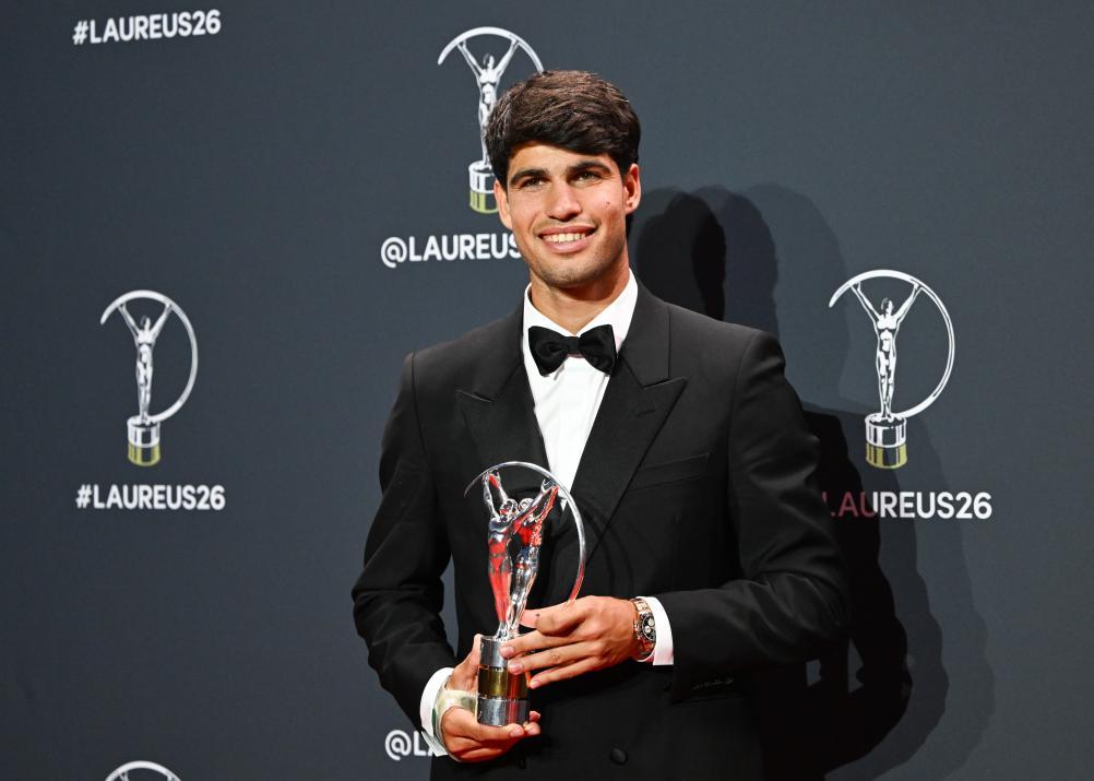 劳伦斯奖揭晓 阿尔卡拉斯和萨巴伦卡当选年度最佳男、女运动员