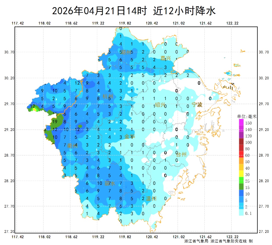 直降15℃，浙江暴雨、雷雨、阵雨持续加码！部分地区还有8级大风，周四起天气转折